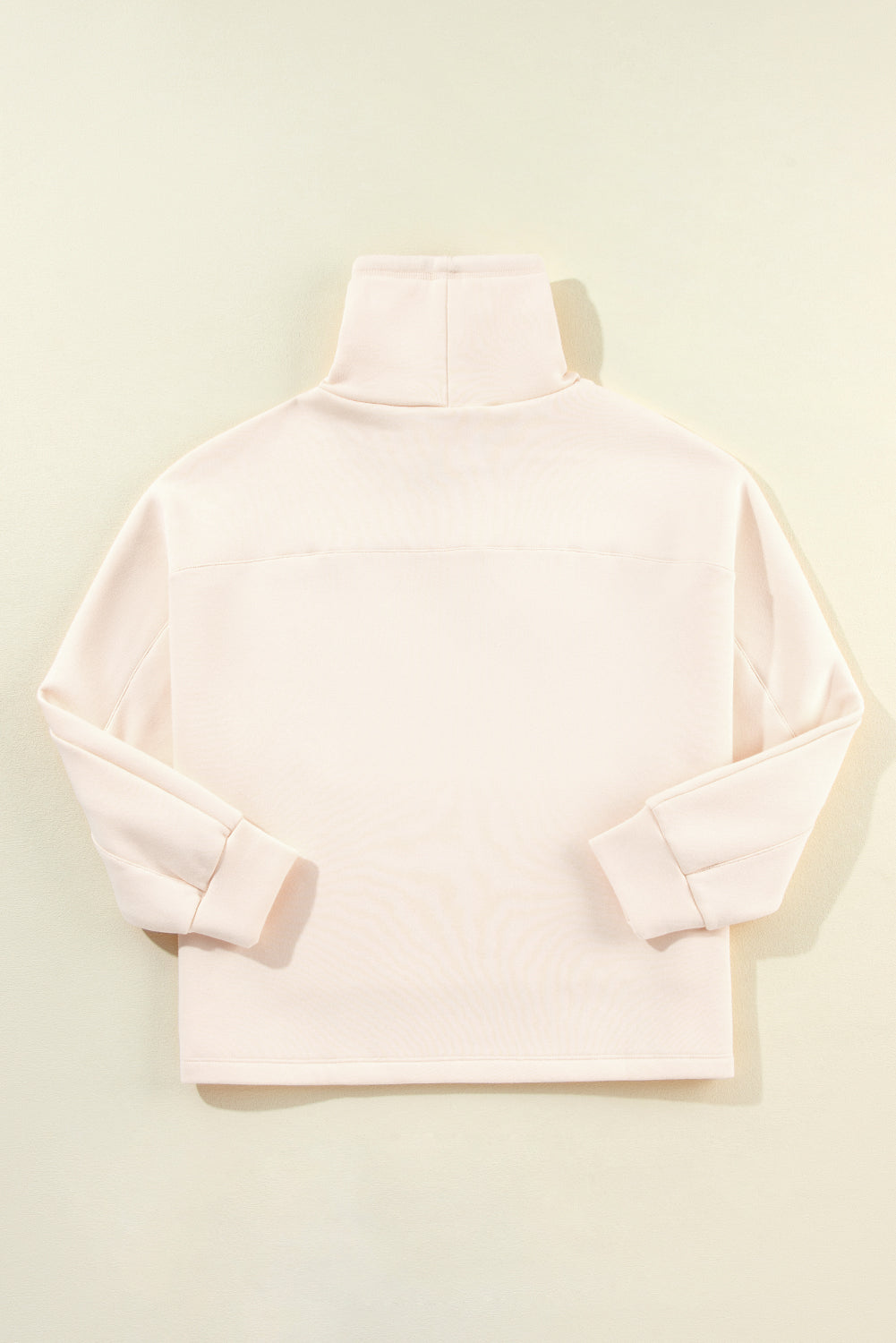 Apricot Drawstring Turtleneck Dolman Sleeve Sweatshirt-Chaelisa's New Jammies