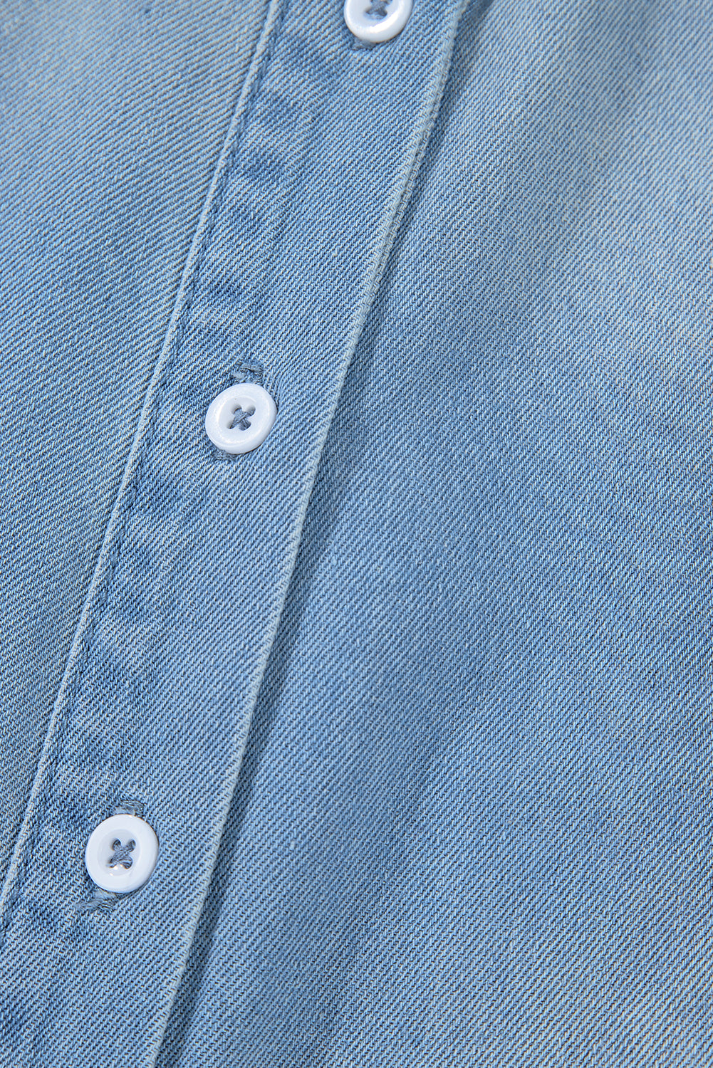 Beau Blue Risen Medium Washed Denim Shirt Dress-Chaelisa's New Jammies