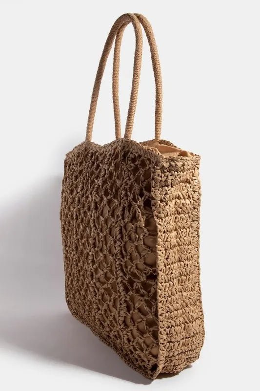 Fame Intricate Braided Tote Bag - Chaelisa's New Jammies