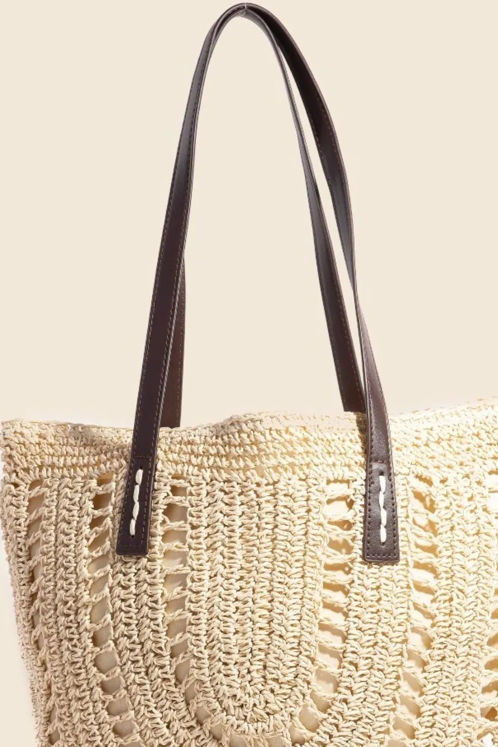 Fame Straw Braided Rounded Tote Bag - Chaelisa's New Jammies