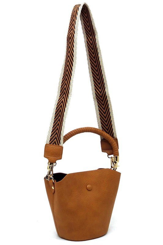 Fashion Bucket Crossbody Bag with Guitar Strap - Chaelisa's New Jammies