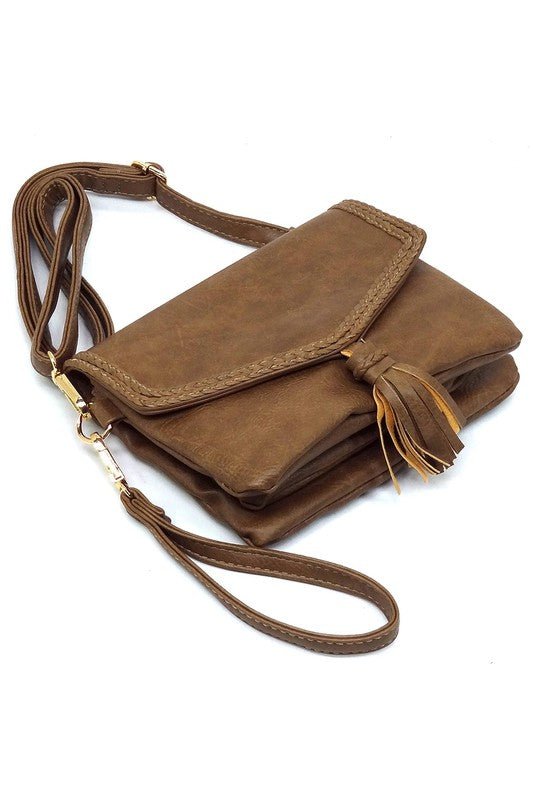 Fashion Tassel Flap Envelope Clutch Crossbody Bag - Chaelisa's New Jammies