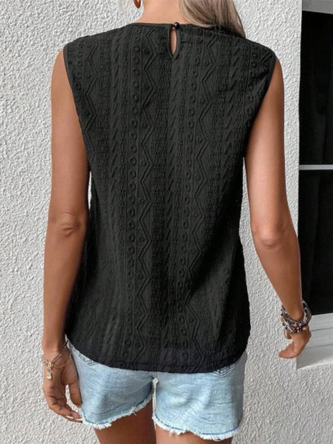 Lace Eyelet Sleeveless Top-Chaelisa's New Jammies