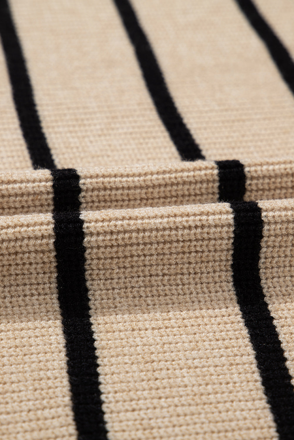 Black Stripe Side Pockets Open Front Cardigan-Chaelisa's New Jammies