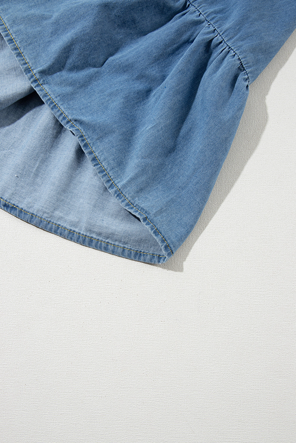 Blue Sleeveless Tiered Chambray Maxi Dress-Chaelisa's New Jammies