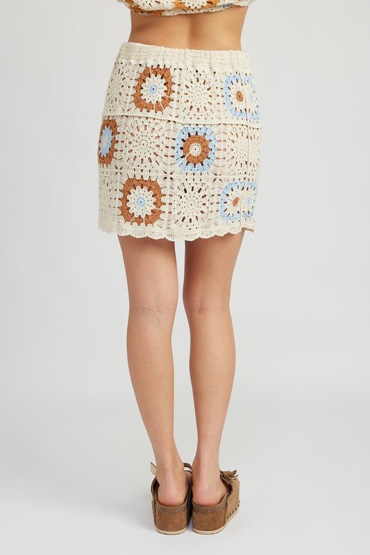 HIGH WAIST CROCHET MINI SKIRT - Chaelisa's New Jammies