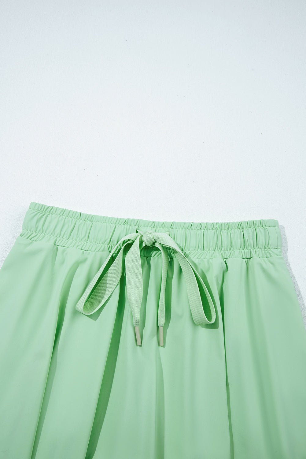 Light Green Drawstring High Waist Lined Tennis Skorts - Chaelisa's New Jammies