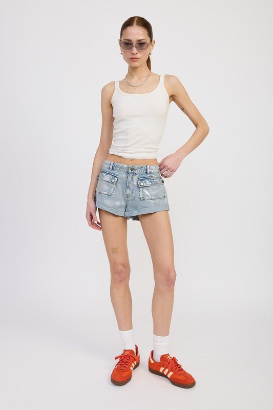 LOW WAIST DENIM SHORTS - Chaelisa's New Jammies