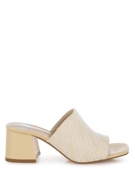 Morgana Woven Raffia Slip Ons - Chaelisa's New Jammies