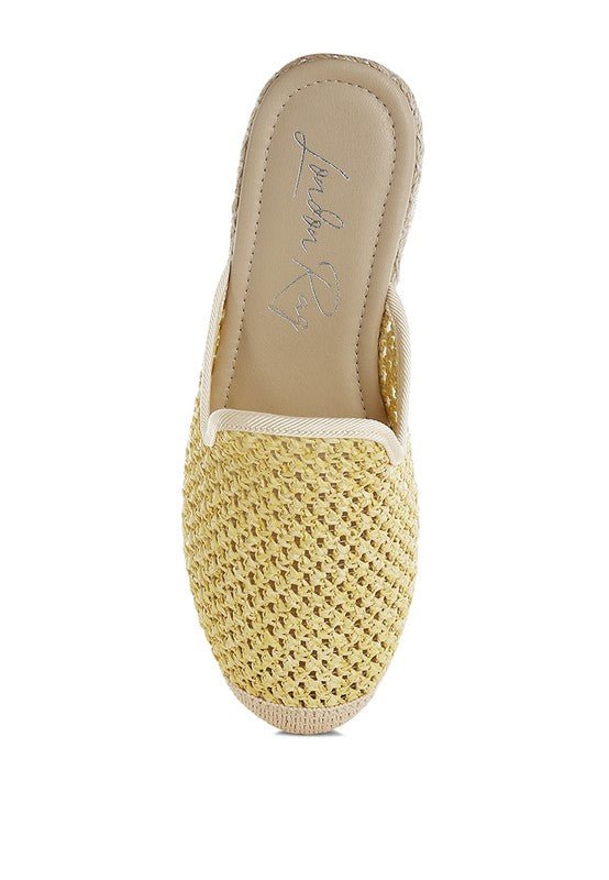 Nongai Raffia Espadrilles Mules - Chaelisa's New Jammies
