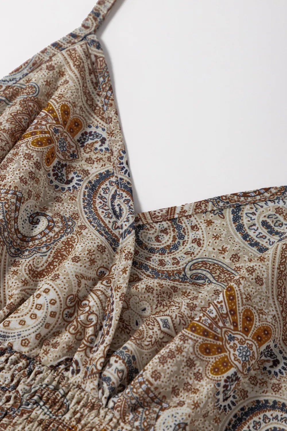 Paisley Printed Smocked Babydoll Cami - Chaelisa's New Jammies