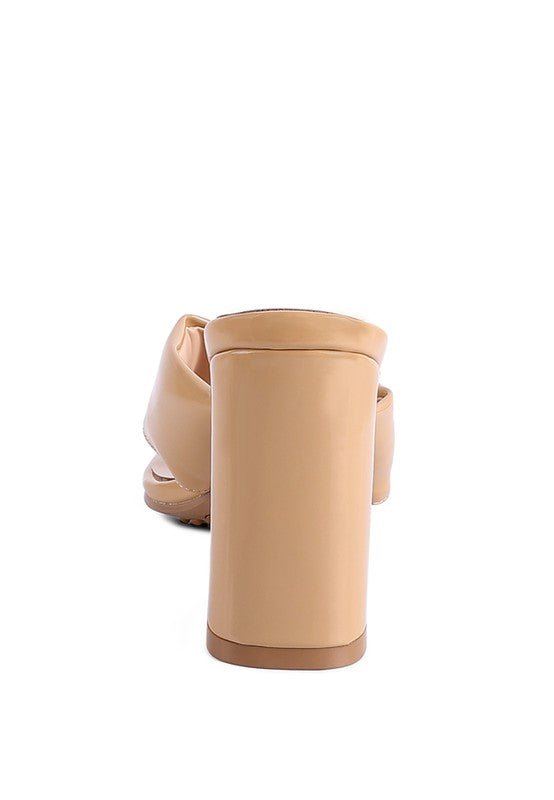 PHANTOM RUCHED HIGH HEELED THONG SANDALS - Chaelisa's New Jammies