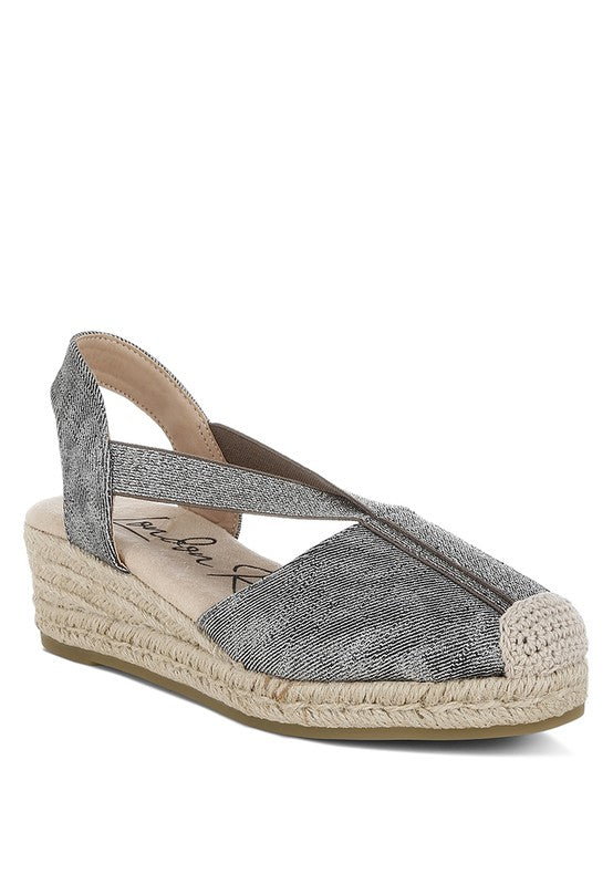 Port Side Metallic Woven Espadrille Wedges - Chaelisa's New Jammies