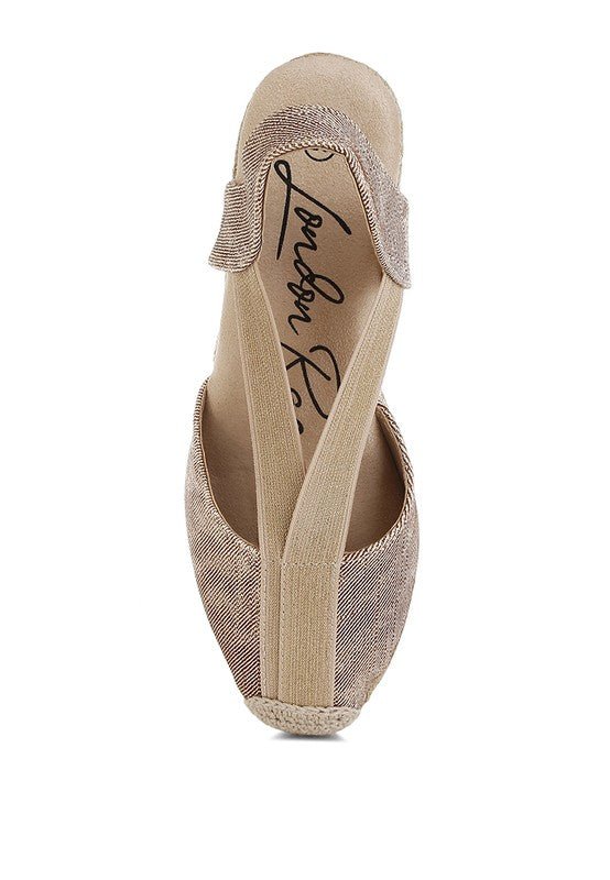 Port Side Metallic Woven Espadrille Wedges - Chaelisa's New Jammies