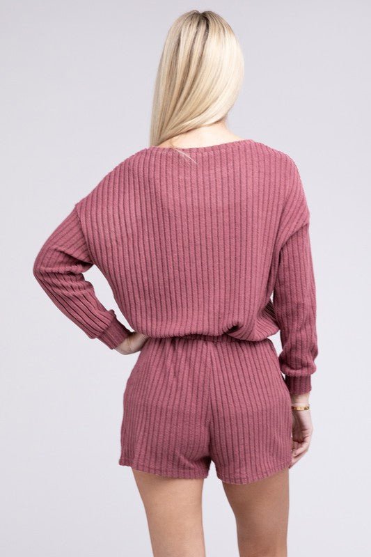 Ribbed Knit Tee & Shorts - Chaelisa's New Jammies
