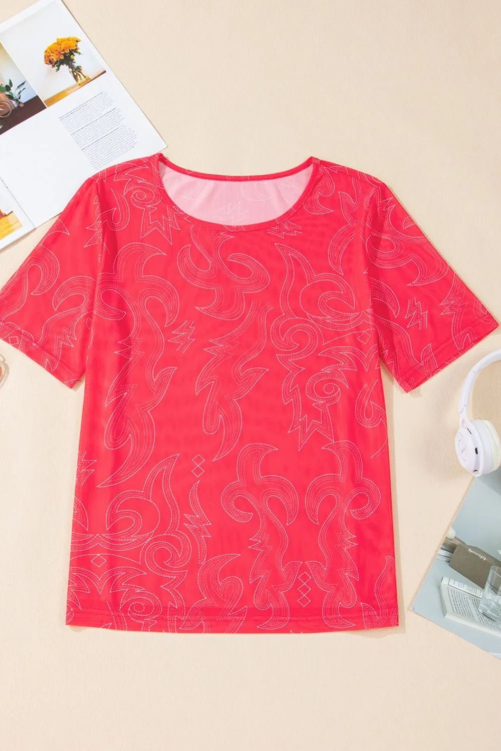 Round Neck Short Sleeve T-Shirt - Chaelisa's New Jammies