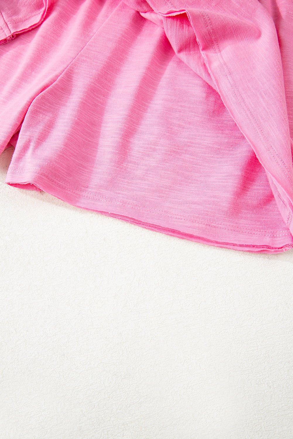 Sachet Pink Loose Fit Half Sleeve T Shirt and High Waist Skirt Set - Chaelisa's New Jammies