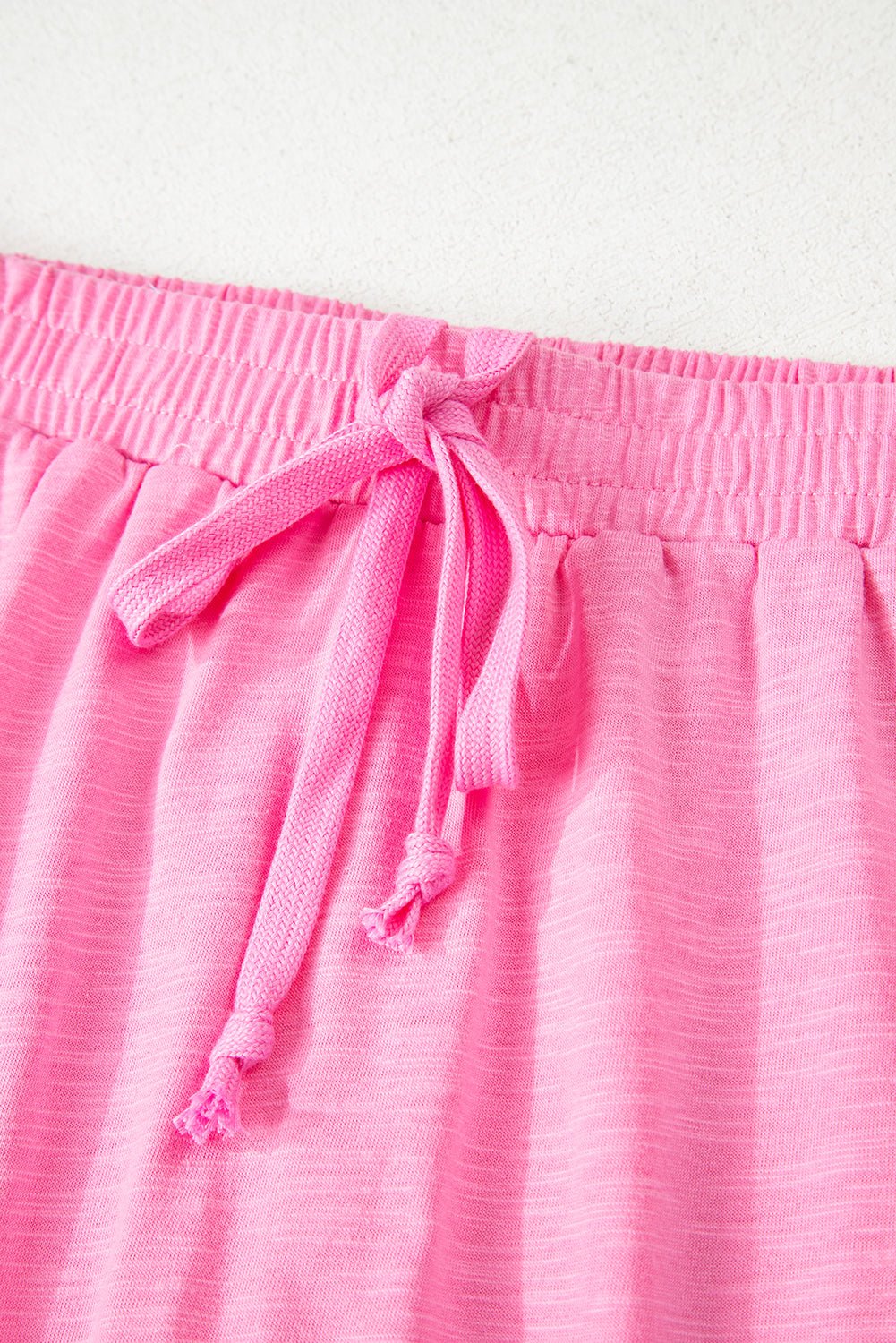 Sachet Pink Loose Fit Half Sleeve T Shirt and High Waist Skirt Set - Chaelisa's New Jammies
