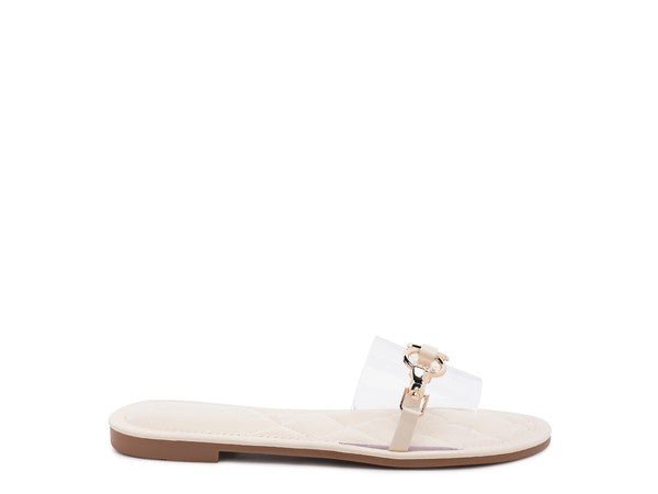 SCOTH Clear Buckled Quilted Slides - Chaelisa's New Jammies