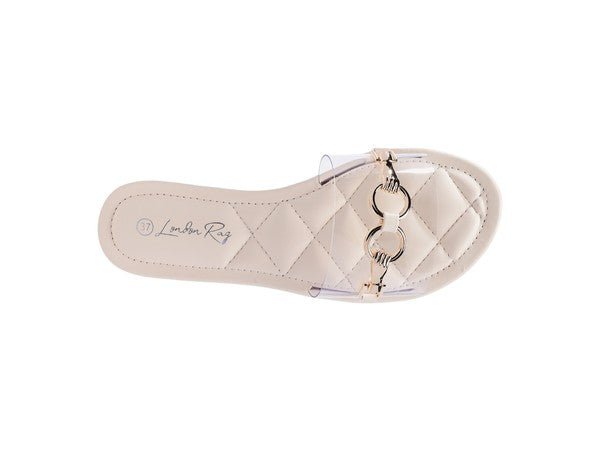 SCOTH Clear Buckled Quilted Slides - Chaelisa's New Jammies