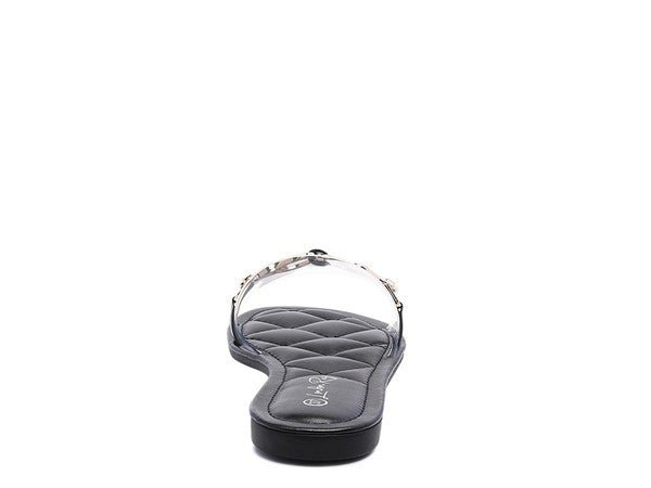 SCOTH Clear Buckled Quilted Slides - Chaelisa's New Jammies