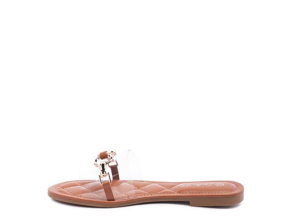 SCOTH Clear Buckled Quilted Slides - Chaelisa's New Jammies