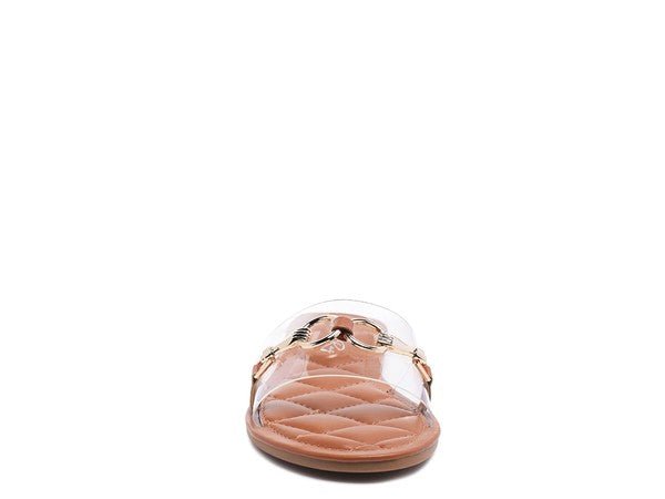 SCOTH Clear Buckled Quilted Slides - Chaelisa's New Jammies