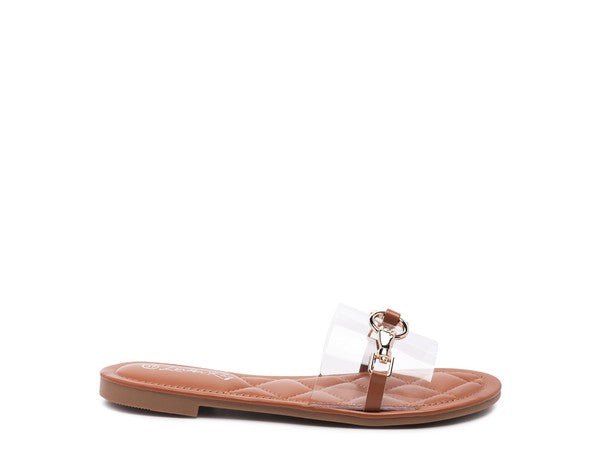 SCOTH Clear Buckled Quilted Slides - Chaelisa's New Jammies