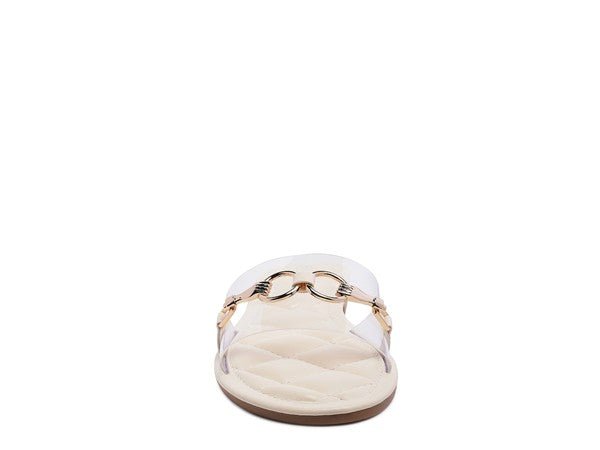 SCOTH Clear Buckled Quilted Slides - Chaelisa's New Jammies
