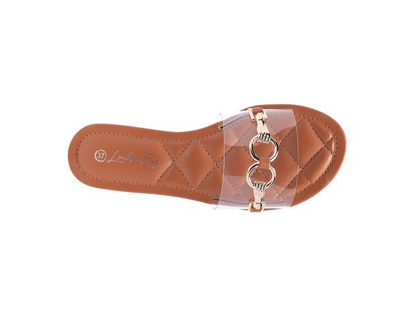 SCOTH Clear Buckled Quilted Slides - Chaelisa's New Jammies