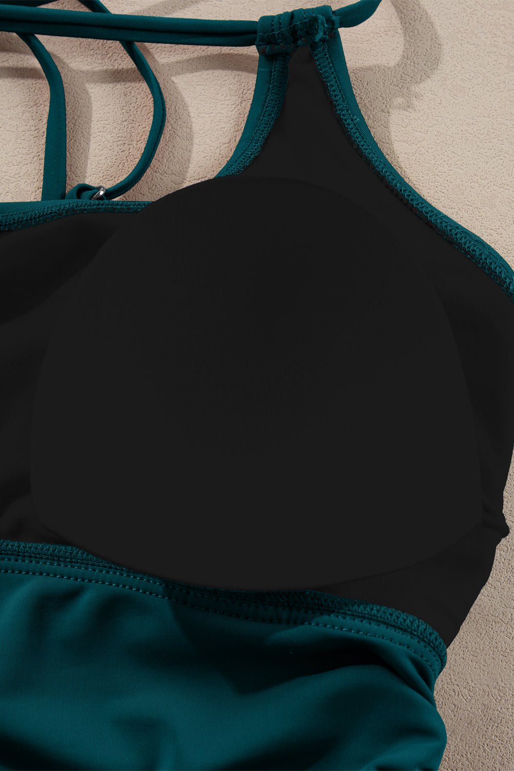 Sea Green Drawstring Tummy Control Mix - and - match 2pcs Tankini Swimsuit - Chaelisa's New Jammies