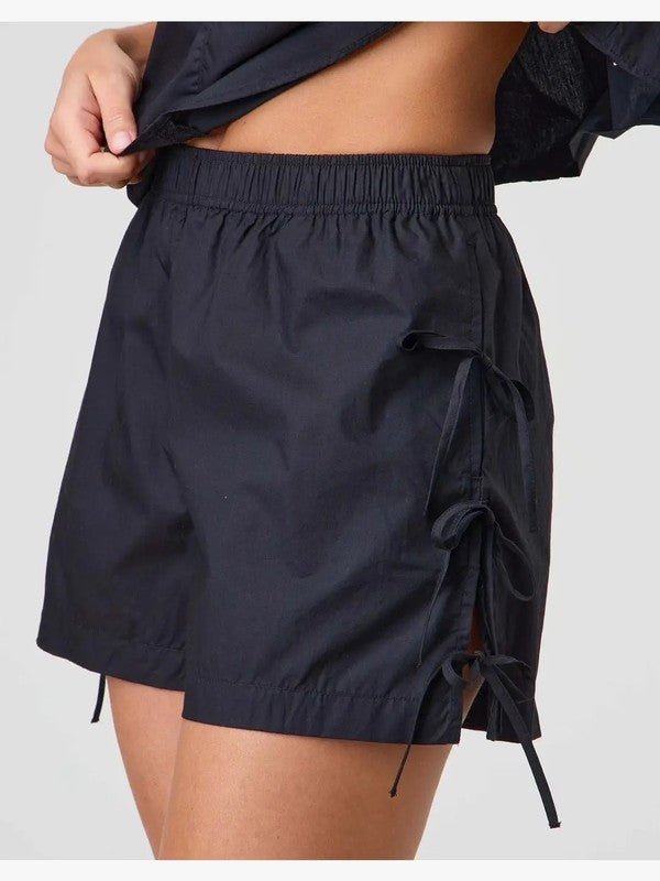 Side Tie bow shorts - Chaelisa's New Jammies