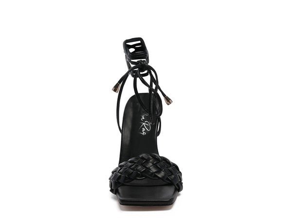 SKORA TIE UP HEELED SANDALS - Chaelisa's New Jammies