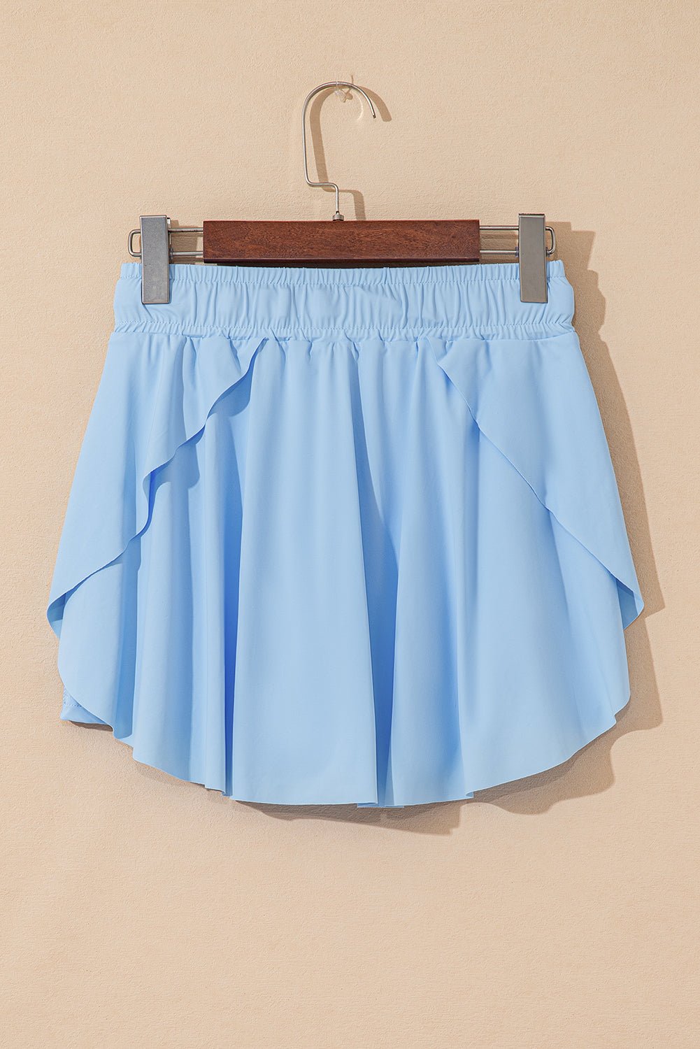 Sky Blue Drawstring High Waist Lined Tennis Skorts - Chaelisa's New Jammies