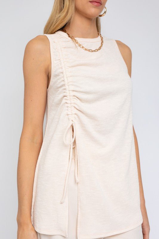 Sleeveless Ruching Top - Chaelisa's New Jammies
