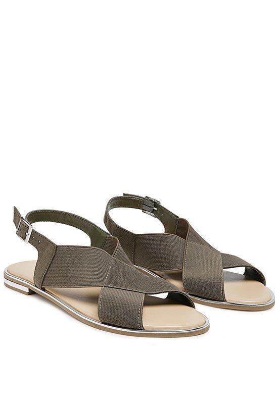 SNUGGLE WIDE STRAP FLAT SANDAL - Chaelisa's New Jammies