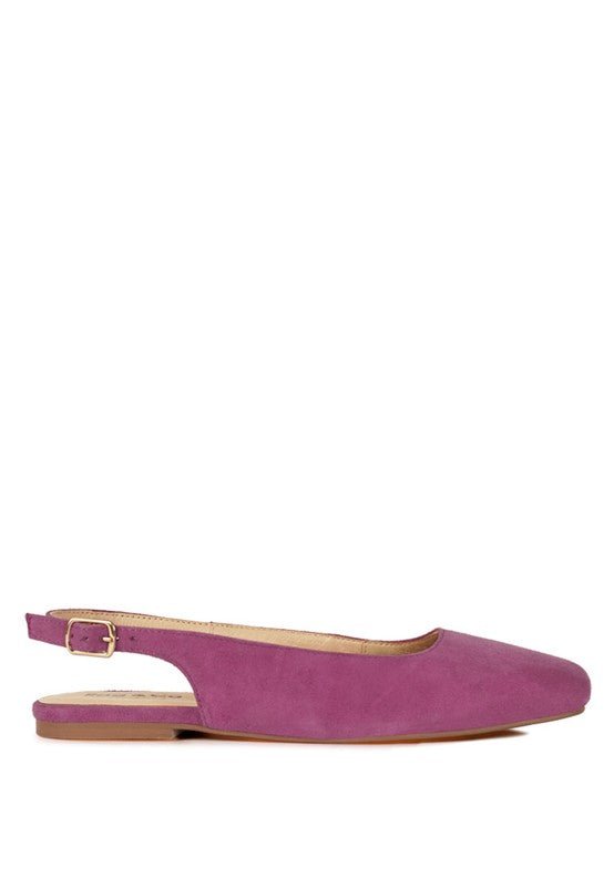 Sozani Genuine Suede Leather Slingback Flats - Chaelisa's New Jammies