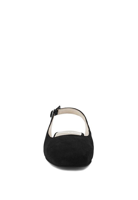 Sozani Genuine Suede Leather Slingback Flats - Chaelisa's New Jammies