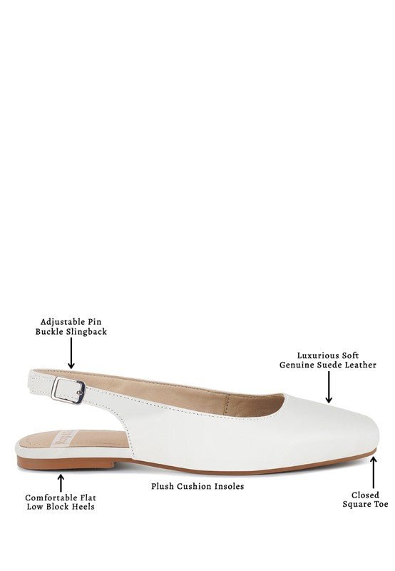 Sozani Real Soft Leather Slingback Flats - Chaelisa's New Jammies