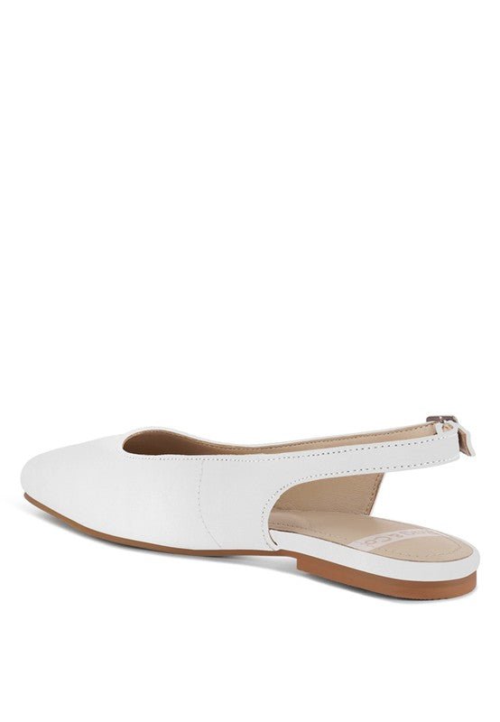 Sozani Real Soft Leather Slingback Flats - Chaelisa's New Jammies