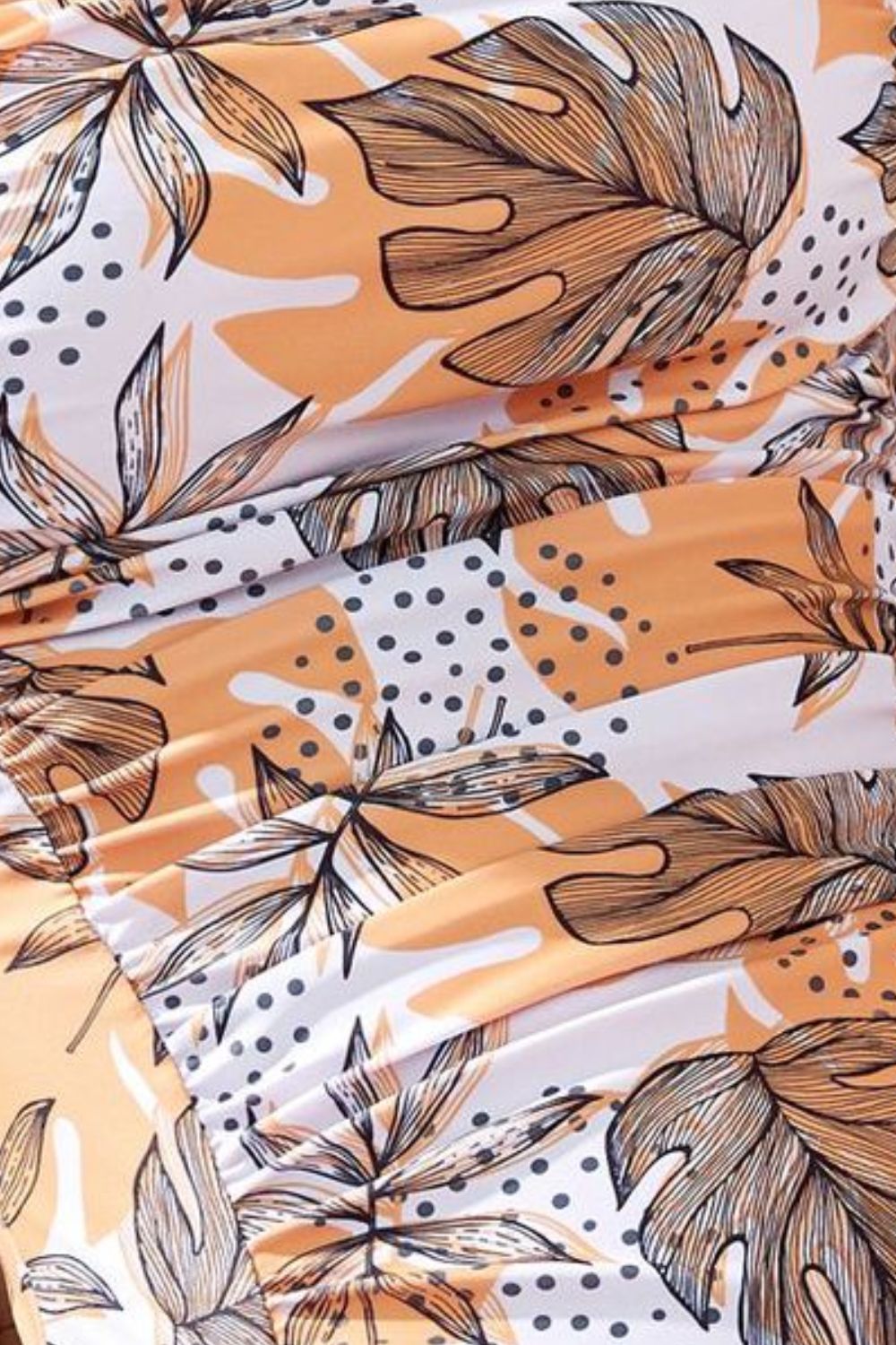 Square Neck Printed One - Piece Swimwear and Cover Up Swim Set - Chaelisa's New Jammies