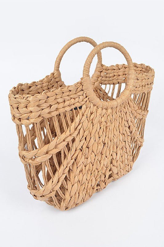 Straw Top Handle Summer Bag - Chaelisa's New Jammies
