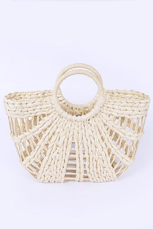 Straw Top Handle Summer Bag - Chaelisa's New Jammies