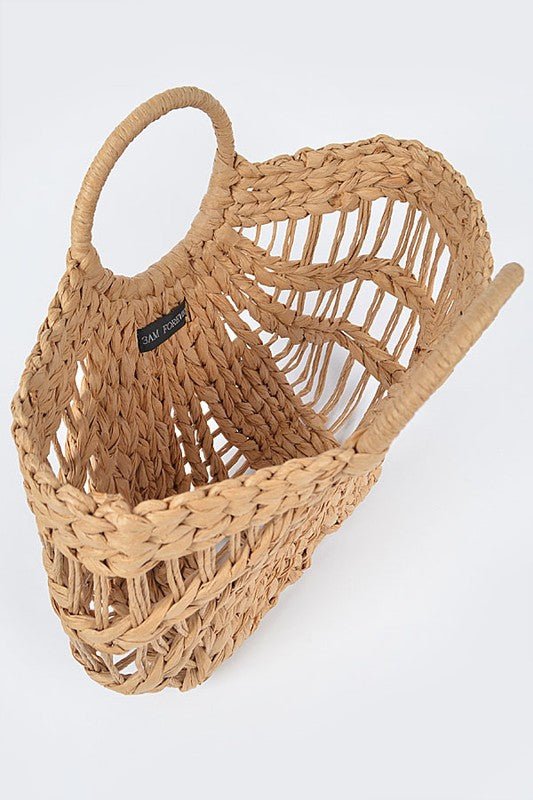Straw Top Handle Summer Bag - Chaelisa's New Jammies