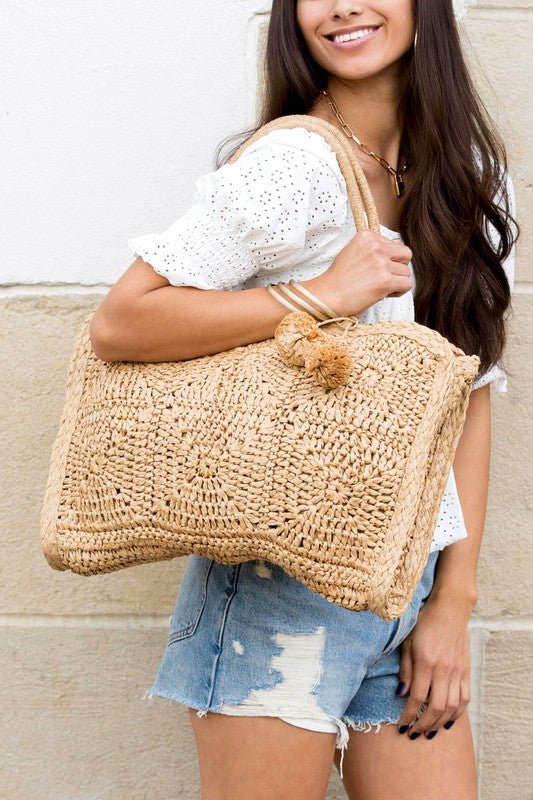 Straw Traveler Tote - Chaelisa's New Jammies