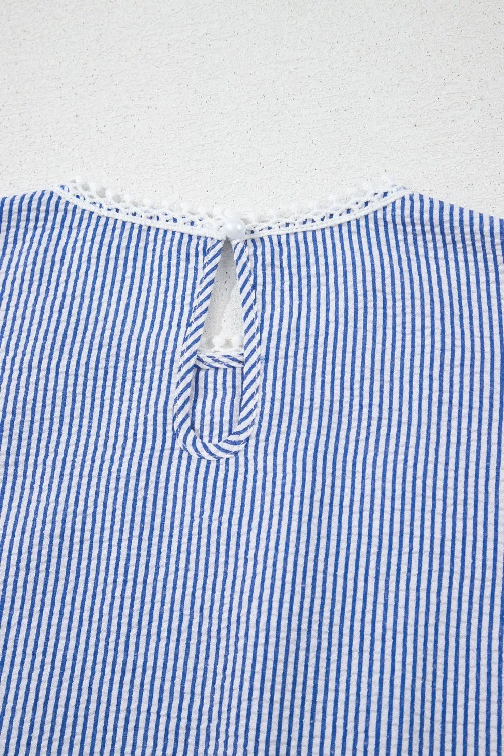 Stripe Lace Patchwork Crew Neck Sleeveless Top - Chaelisa's New Jammies