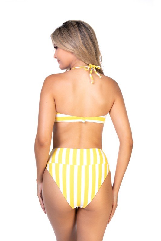 Stripped bandeau bikini set - Chaelisa's New Jammies