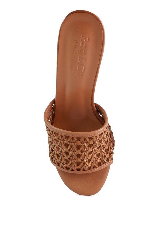 TEASE Woven Heeled Slides - Chaelisa's New Jammies