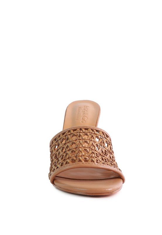 TEASE Woven Heeled Slides - Chaelisa's New Jammies