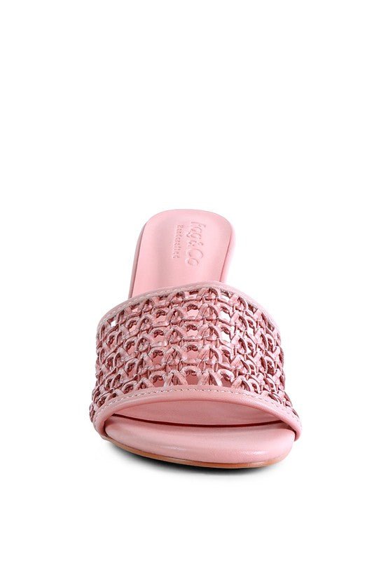 TEASE Woven Heeled Slides - Chaelisa's New Jammies